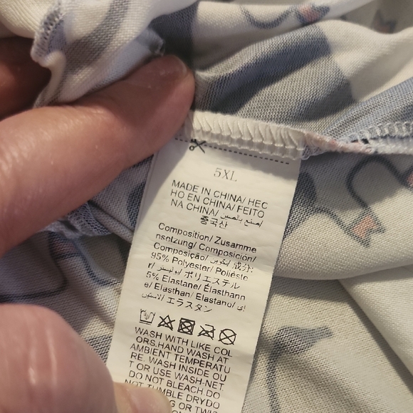 SHEIN Cow Print Pajama Dress - Black and White - Picture 4 of 4